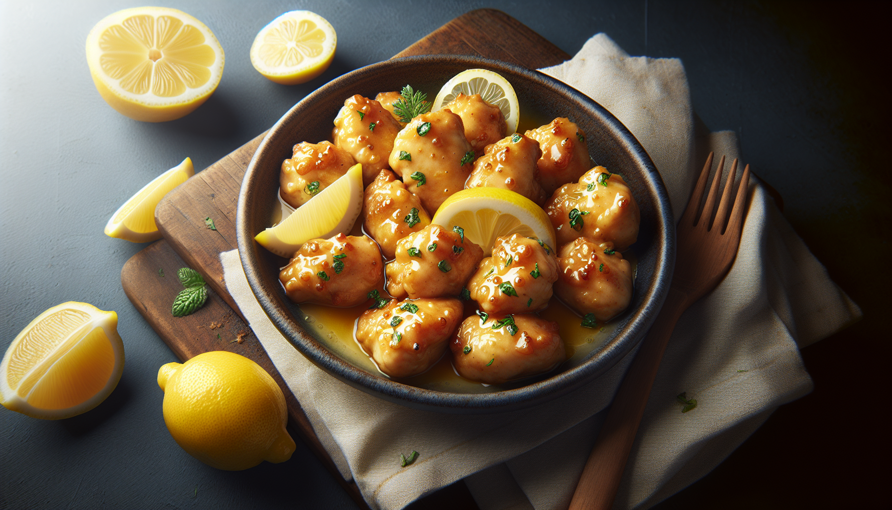 bocconcini di pollo al limone